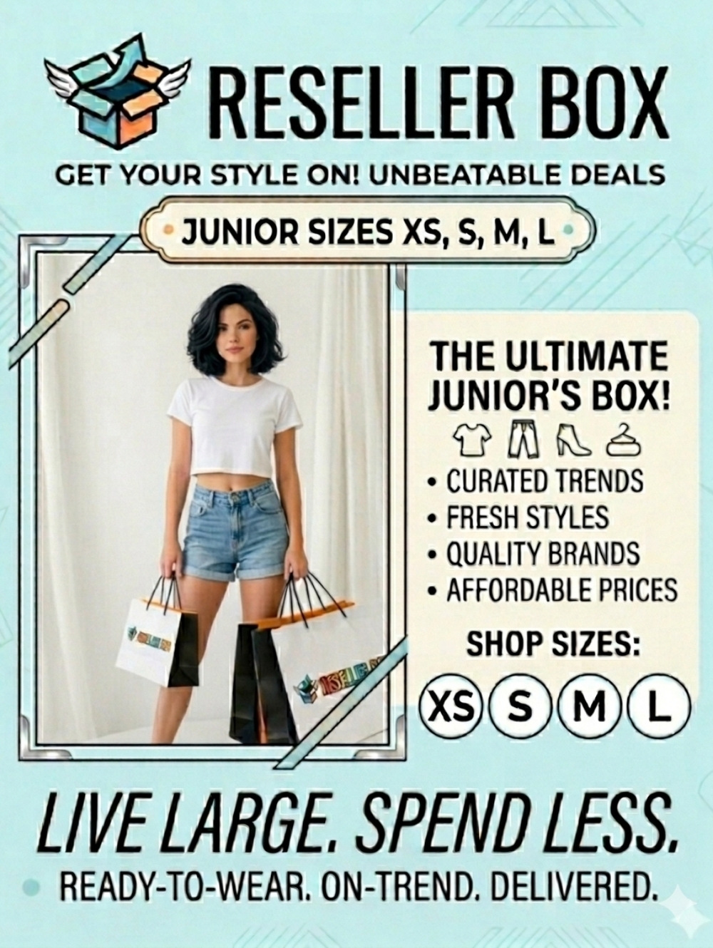 Box #2 Small Curated Box Junior Sizes EUC Reseller Box Or Keep To Sell Or Wear